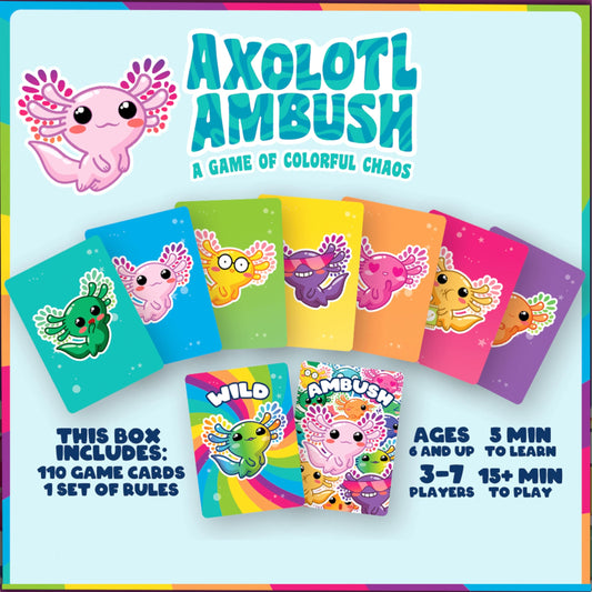AQUARIUS Axolotl Ambush artwork collection highlighting adorable aquatic friends