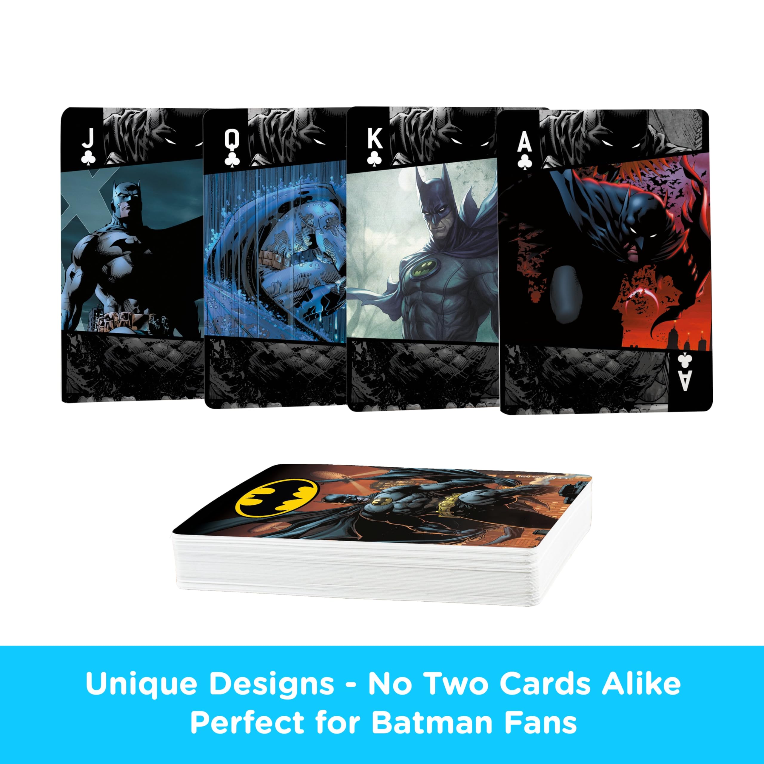 Aquarius Batman playing cards artwork collection-1 features high-contrast Batman art for collectors.