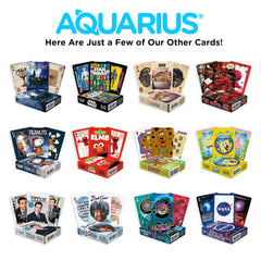 Aquarius Batman playing cards pack open-view reveals full deck layout ready for play.