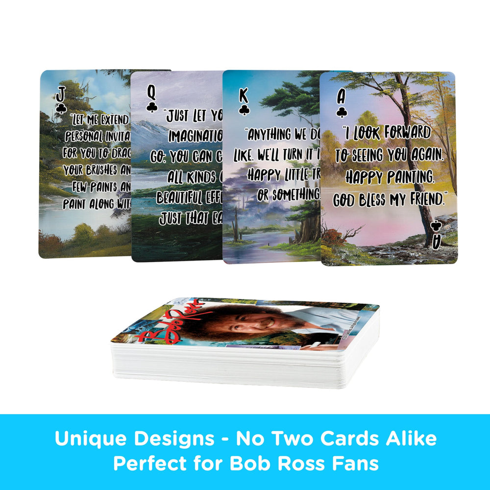 Aquarius Bob Ross Quotes card 03 with linen finish for collector's set