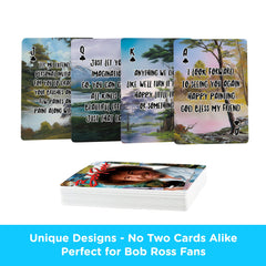 Aquarius Bob Ross Quotes card 03 with linen finish for collector's set