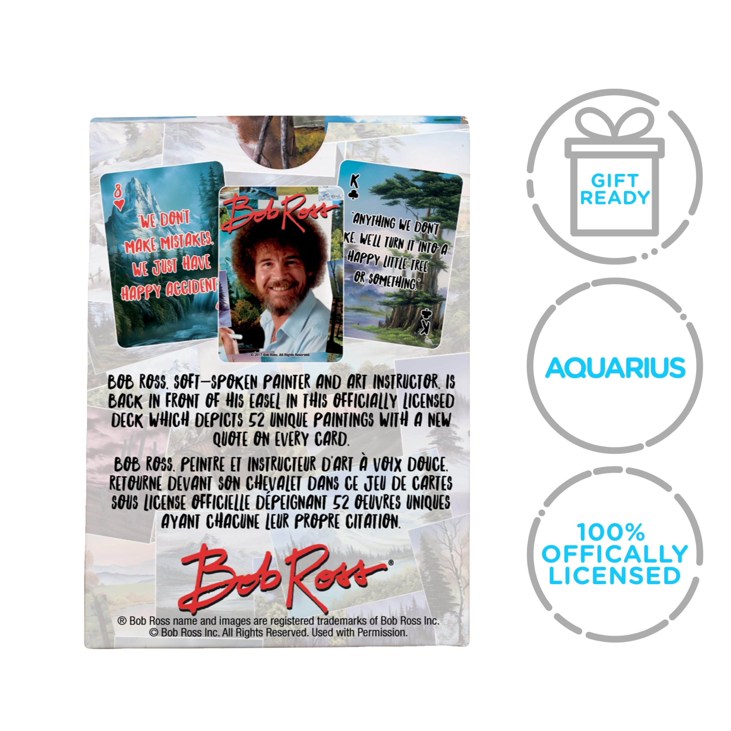 Aquarius Bob Ross Quotes card 07 licensed merchandise for fans