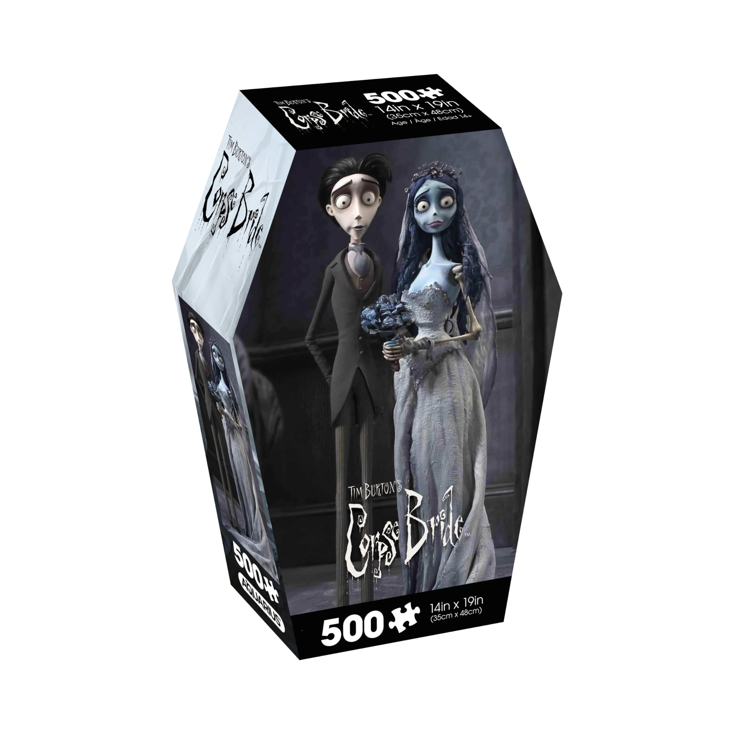 Aquarius Corpse Bride puzzle front box art, ideal for display