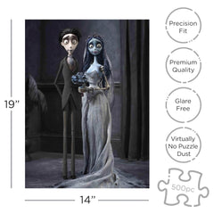 Aquarius Corpse Bride glare-free paper supports vivid imagery during assembly