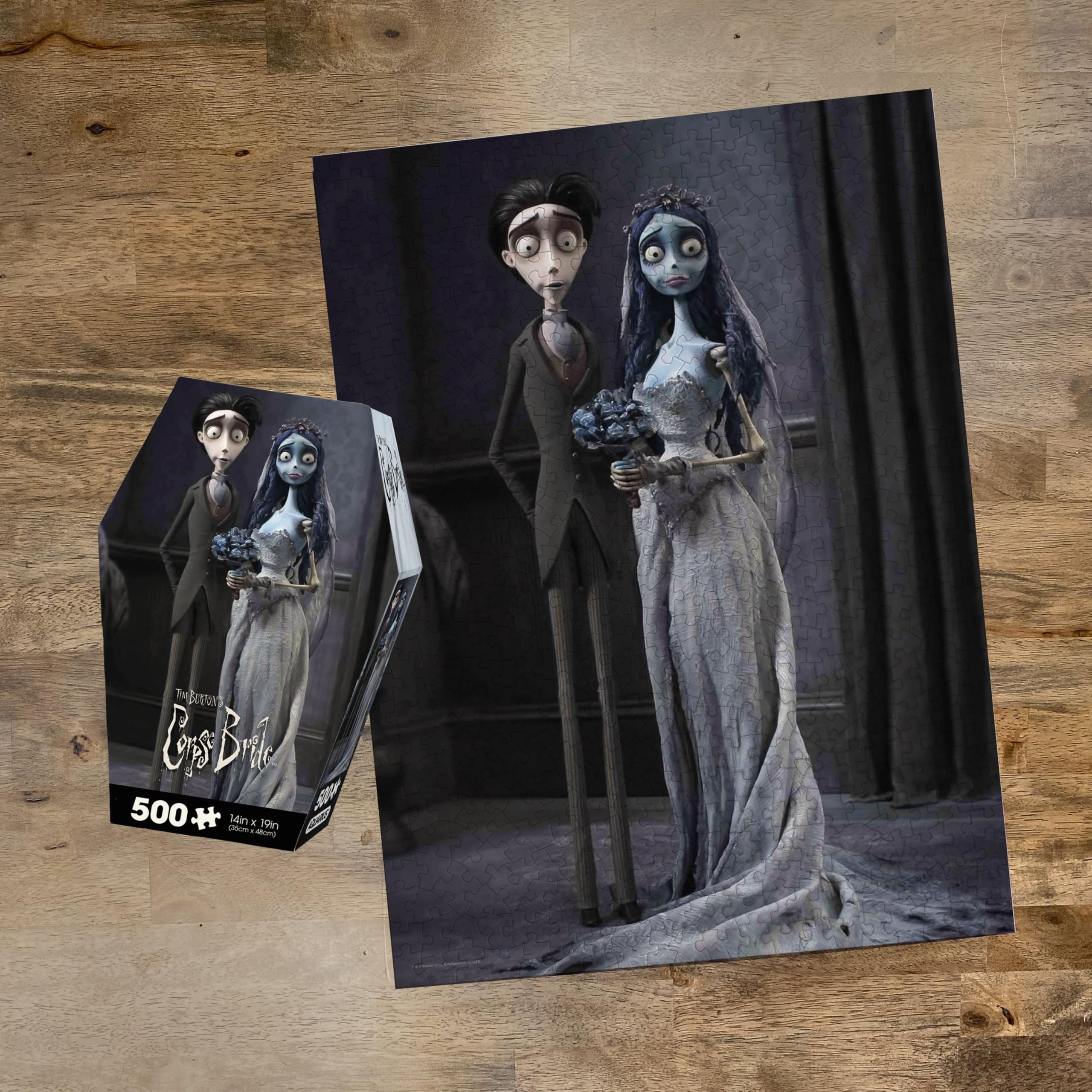 Aquarius Corpse Bride precision-cut pieces ensure a snug puzzle fit