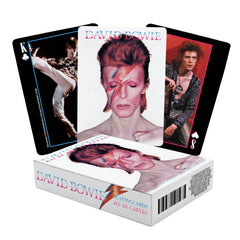 AQUARIUS David Bowie playing cards deck front view, ideal for collectors.