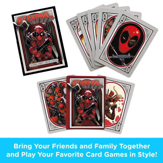Aquarius Deadpool Nouveau card-face-design: each card features unique art for standout play