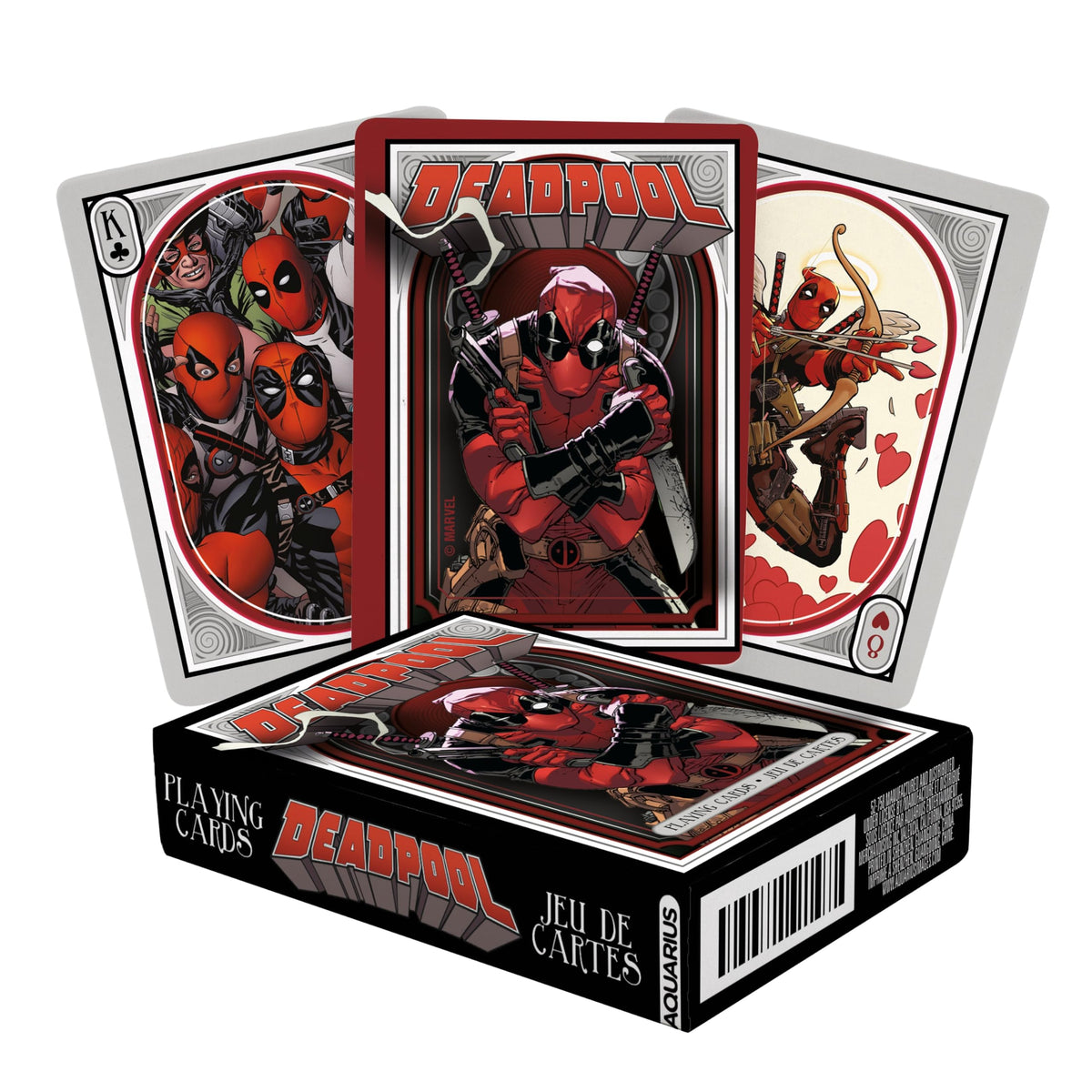 Aquarius Deadpool Nouveau deck-54 cards: collectible Marvel artwork for game night