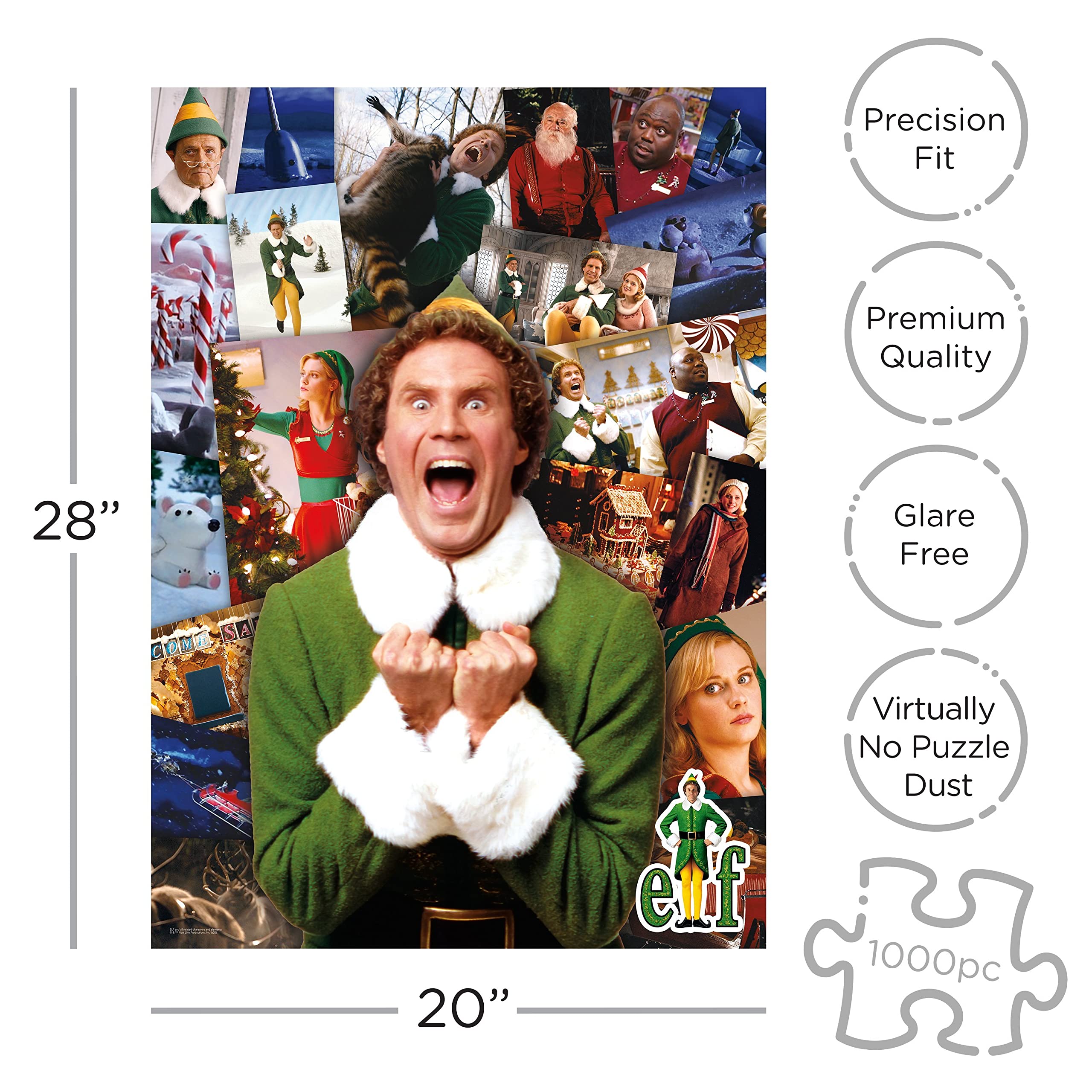 AQUARIUS Elf Collage Puzzle assembled finished image ready for display