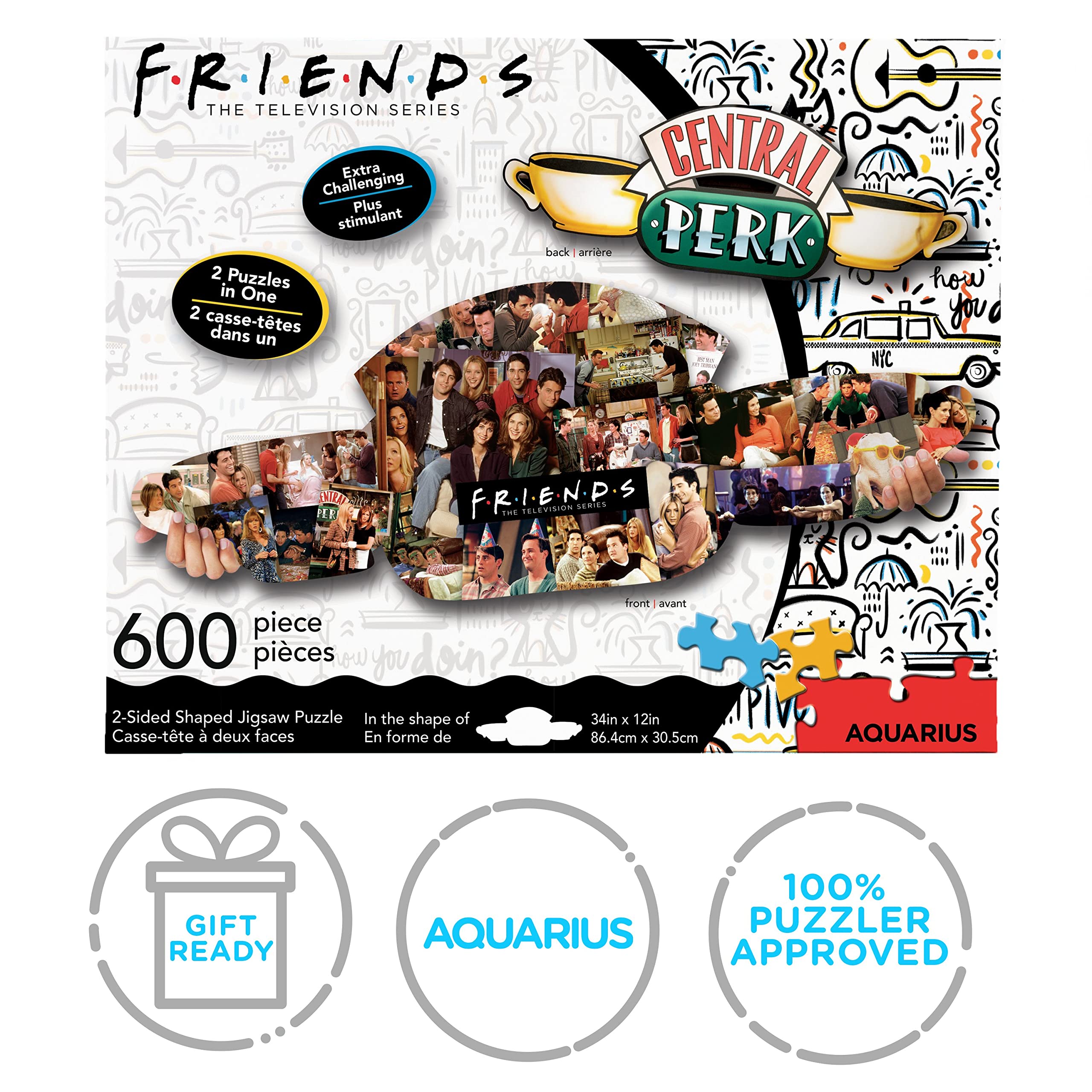 Aquarius gift-grade puzzle ideal for Friends fans and family nights