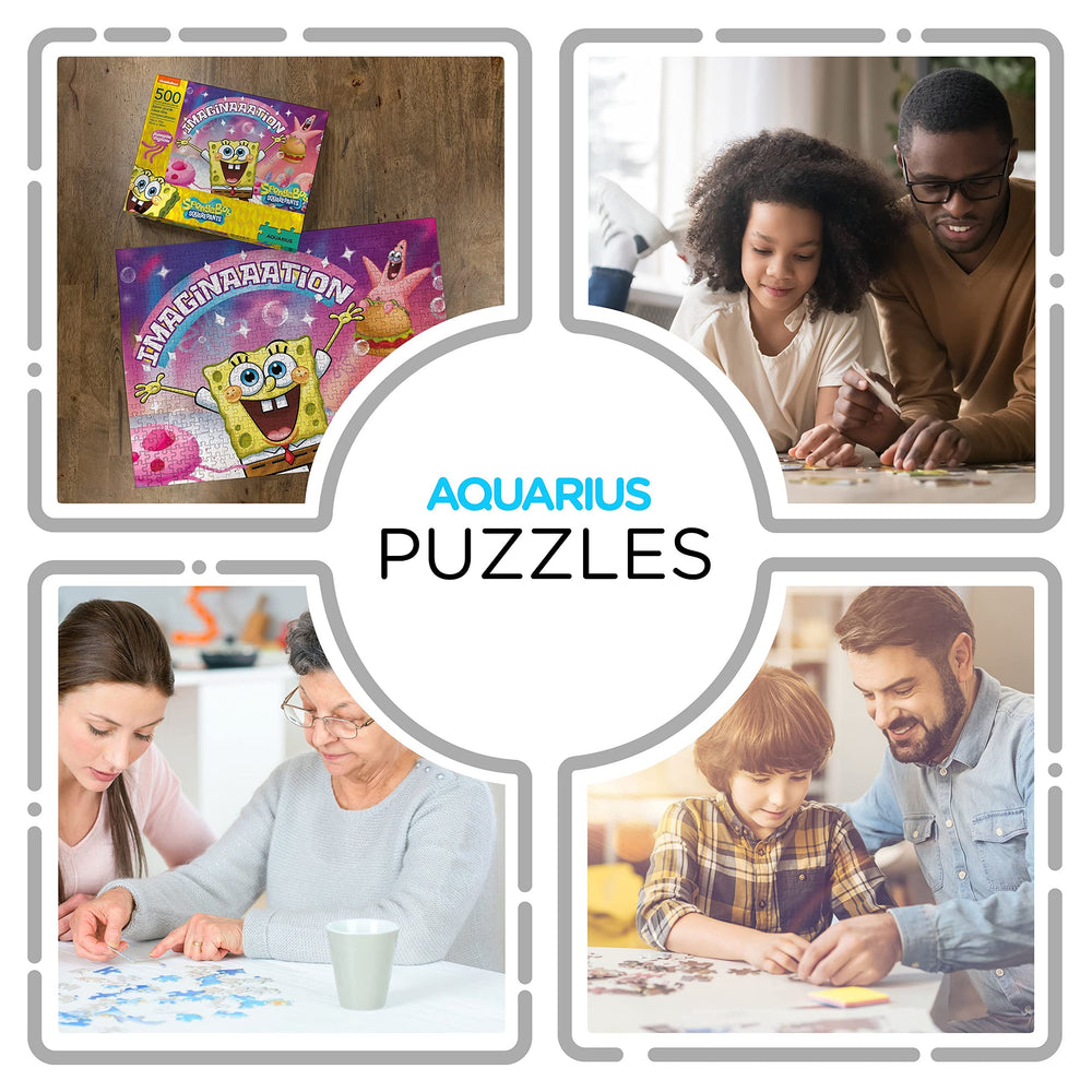 Aquarius glare-free finish enhances viewing comfort during puzzle assembly.