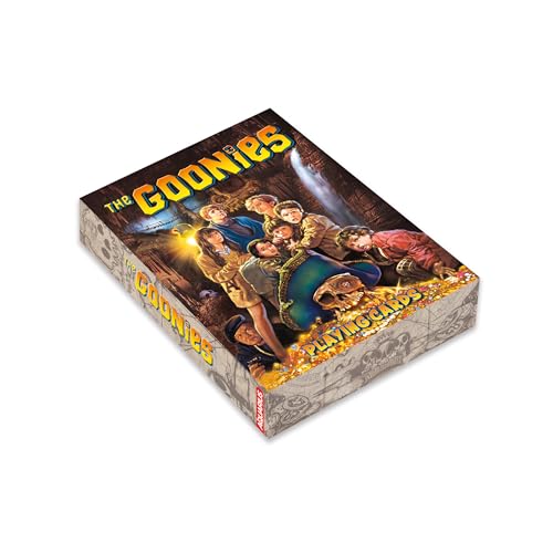Aquarius Goonies playing cards artwork shows varied scenes for fans and collectors