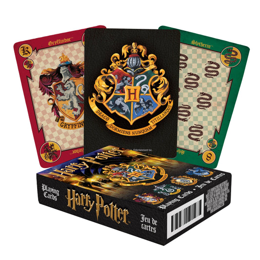 AQUARIUS Harry Potter Crests deck front view for immersive gameplay.