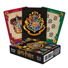 AQUARIUS Harry Potter Crests deck front view for immersive gameplay.