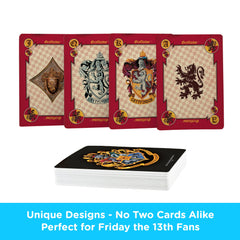 AQUARIUS Harry Potter Crests linen finish close-up for smooth handling.