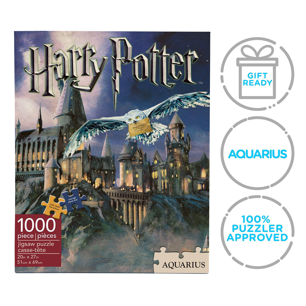 AQUARIUS Harry Potter Hogwarts castle night view puzzle for cozy evenings