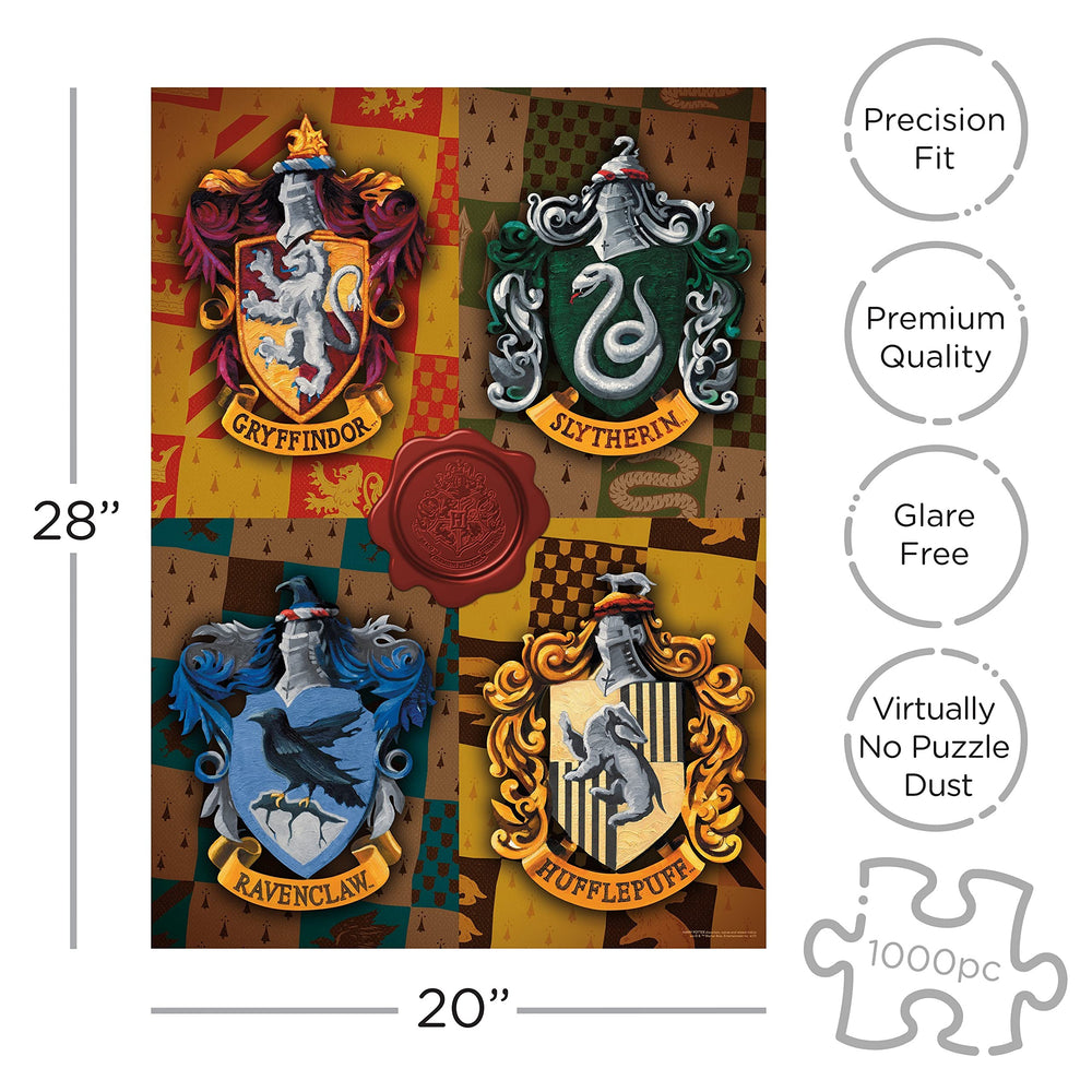 AQUARIUS Harry Potter Puzzle glare-free thick paper for vivid color and durability.