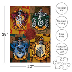 AQUARIUS Harry Potter Puzzle glare-free thick paper for vivid color and durability.