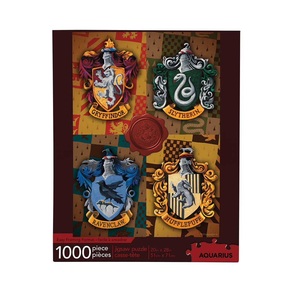 AQUIARIUS Harry Potter Puzzle house crests 1000-piece, glare-free for clear puzzling.