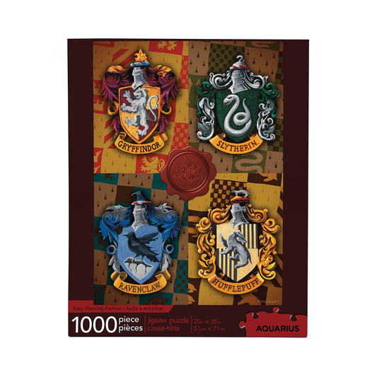 AQUIARIUS Harry Potter Puzzle house crests 1000-piece, glare-free for clear puzzling.