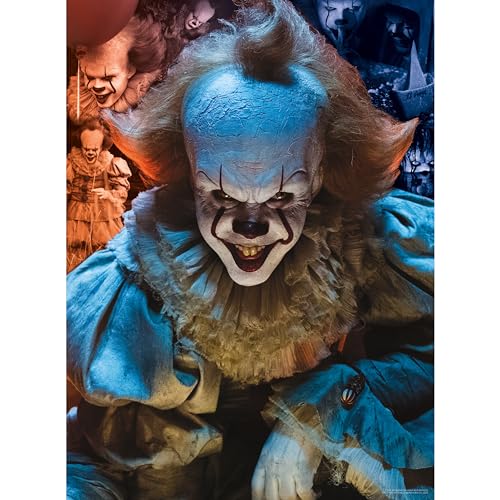 Aquarius Pennywise 500pc puzzle completed 14x19 display-ready art.