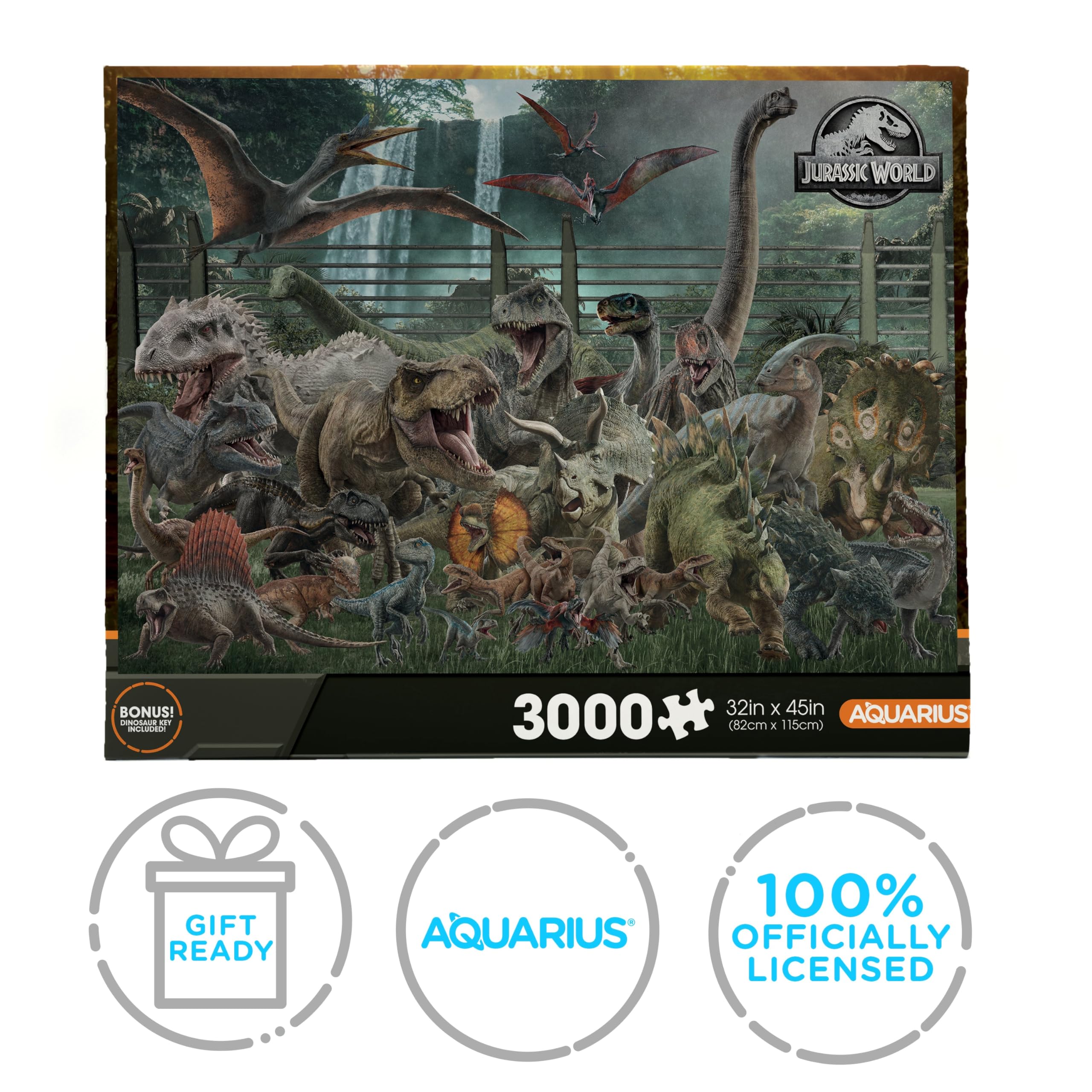 Aquarius Jurassic World 3000pc puzzle storage bag to keep pieces organized