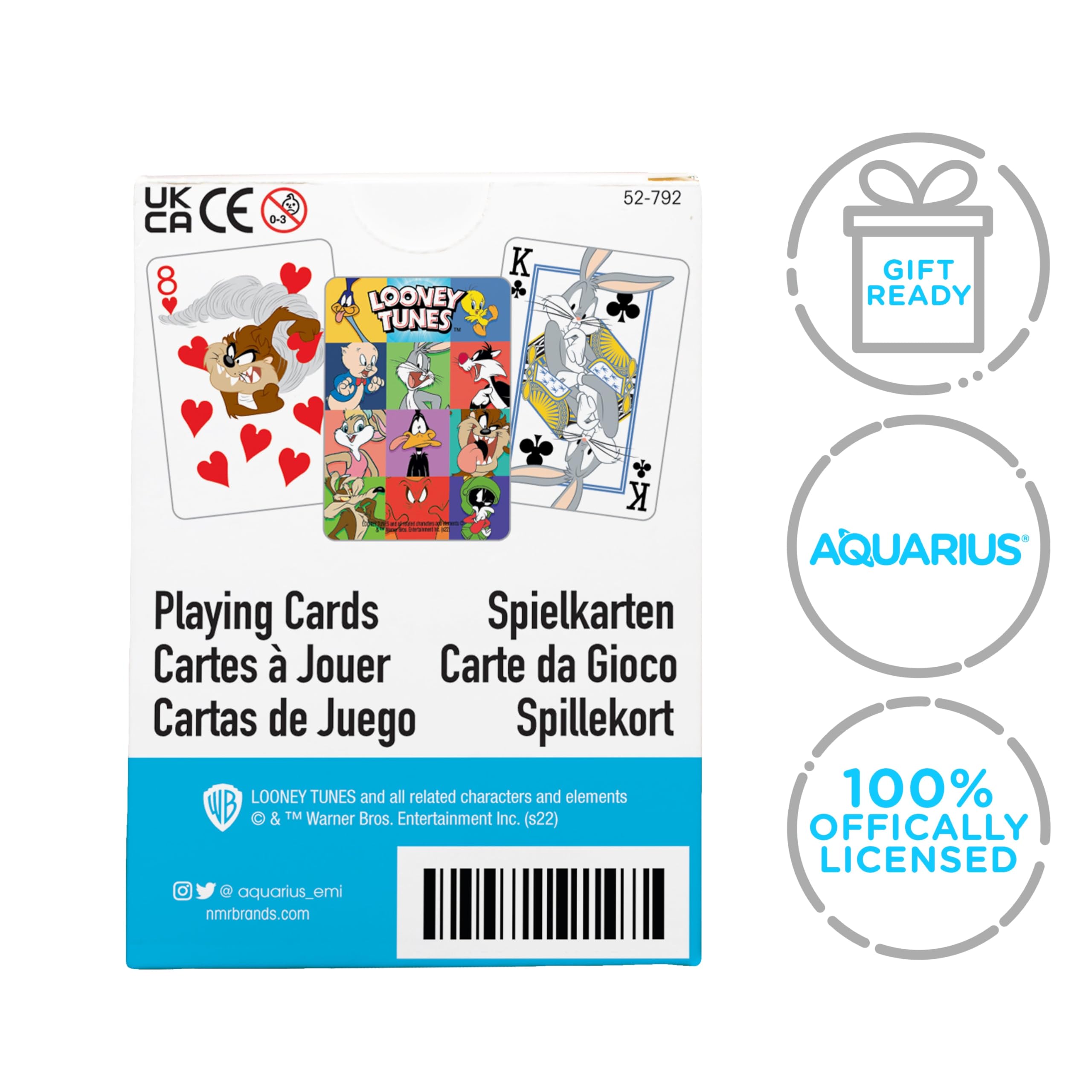 Aquarius Looney Tunes playing cards are perfect for casual play and festive gatherings.