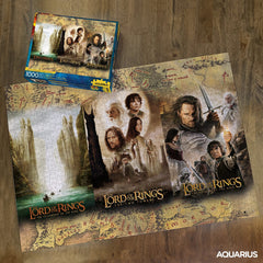 Aquarius Lord of the Rings Triptych Puzzle glare-free surface, preserves vibrant colors.