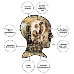 Aquarius Lord of the Rings Triptych Puzzle official license mark, authentic collectible.