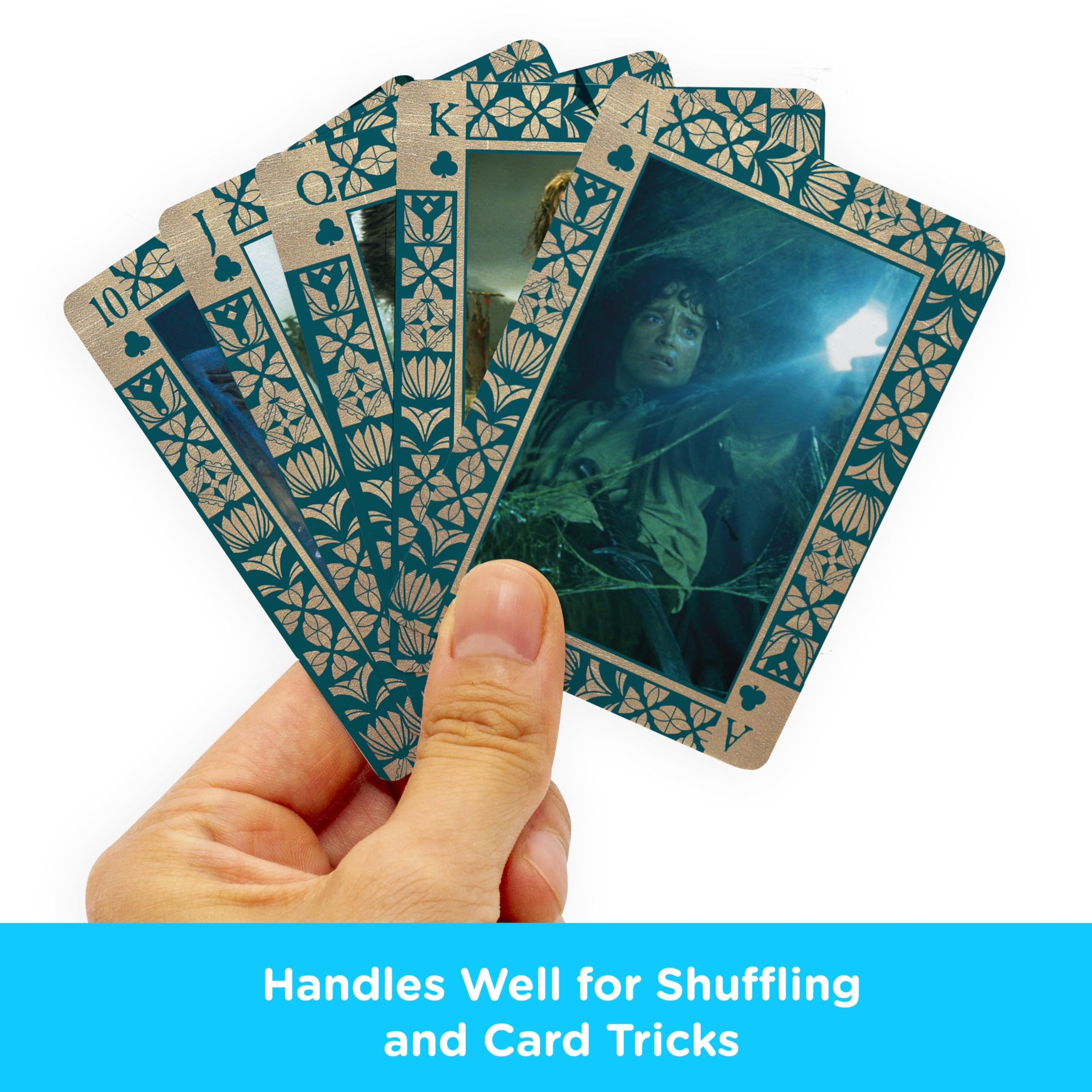 AQUARIUS poker-size LOTR deck designed for comfortable handling