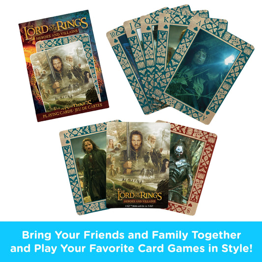 AQUARIUS LOTR cards featuring villains illustrations for themed challenges