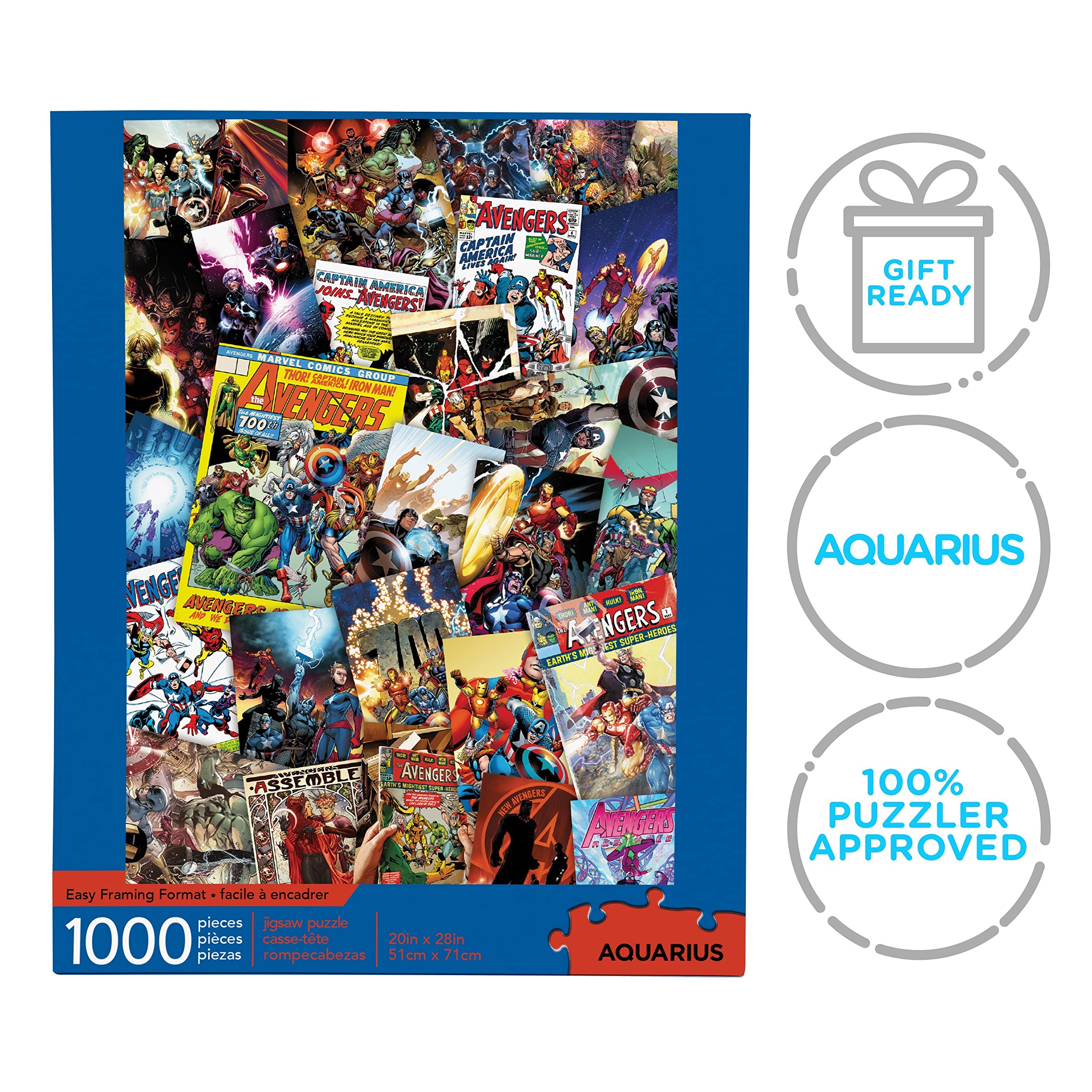 Aquarius Marvel Puzzle gift-ready packaging, perfect for birthdays and holidays