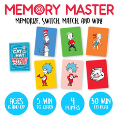 Memory Master cards spread highlights quick learning and family play.