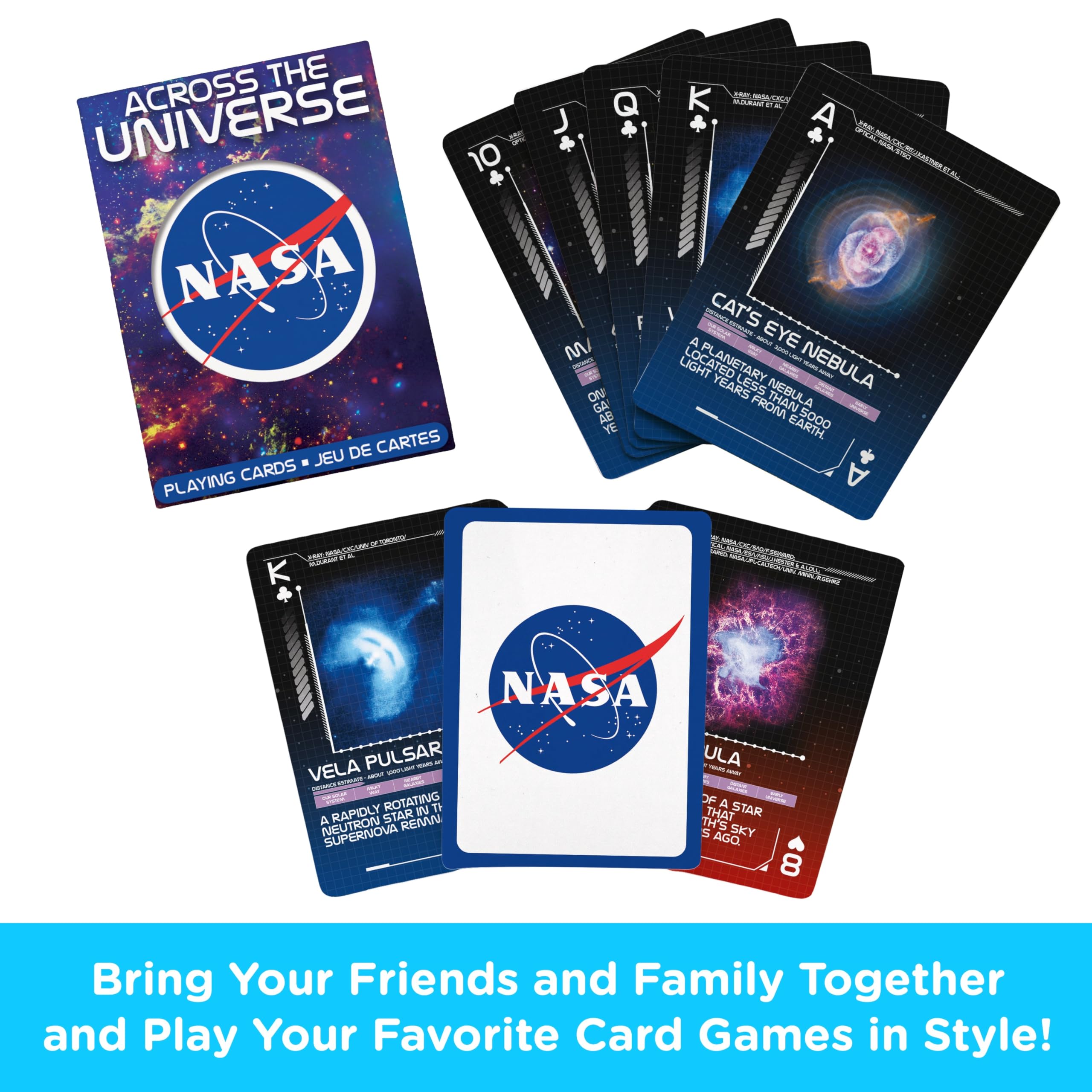 Aquarius NASA Across the Universe deck back image highlighting cohesive artwork.