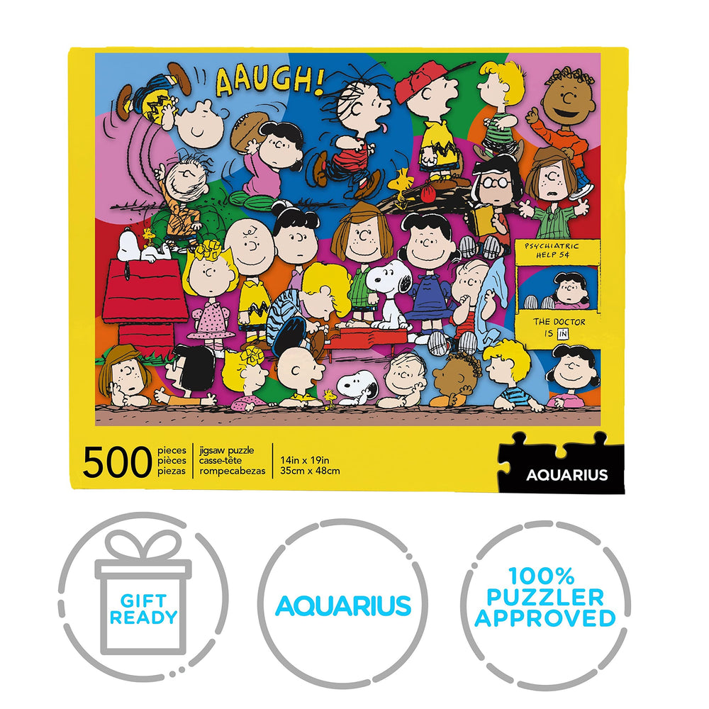 Aquarius Peanuts Gang Puzzle crisp full-color art offers engaging entertainment.