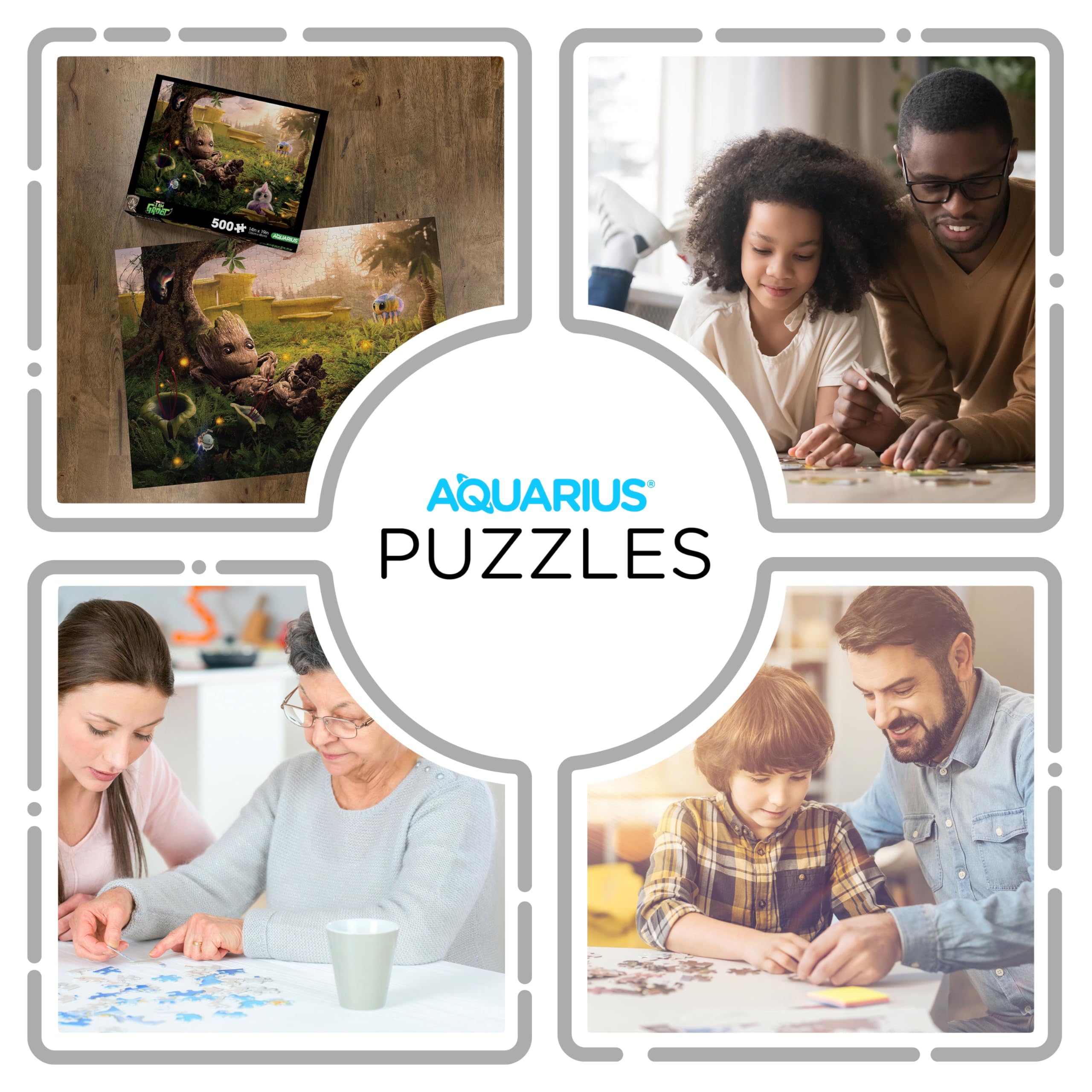 Thick, glare-free paper minimizes puzzle dust while you assemble.
