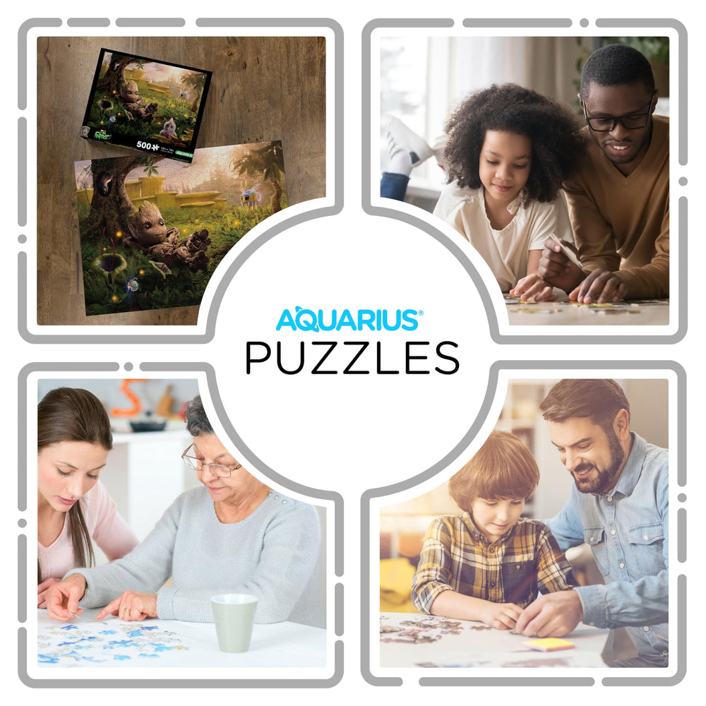 Thick, glare-free paper minimizes puzzle dust while you assemble.
