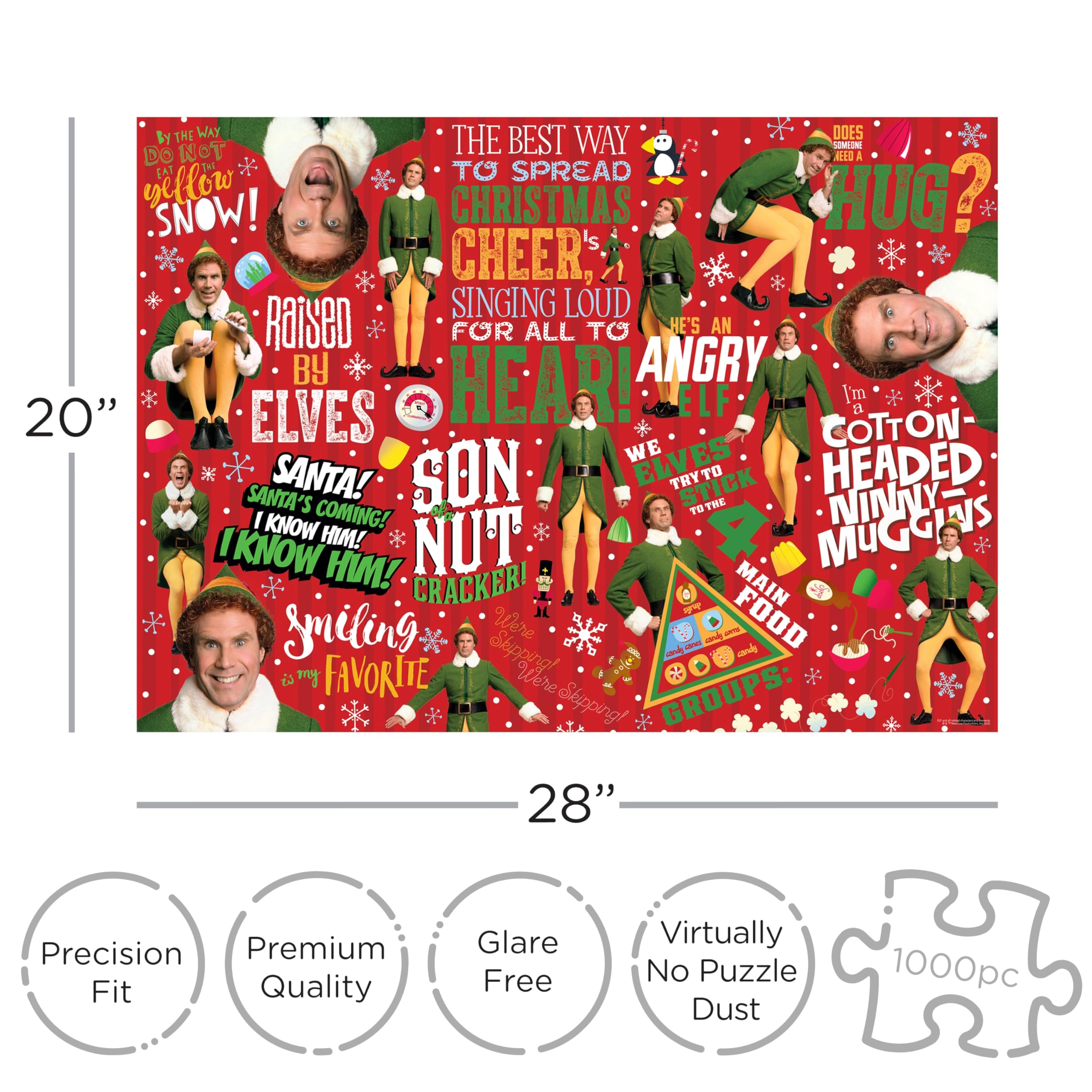 AQUARIUS 1000-piece puzzle pieces fit precisely for seamless puzzling sessions.