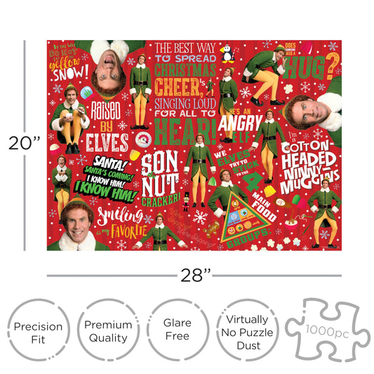 AQUARIUS 1000-piece puzzle pieces fit precisely for seamless puzzling sessions.
