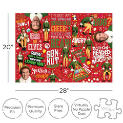 AQUARIUS 1000-piece puzzle pieces fit precisely for seamless puzzling sessions.