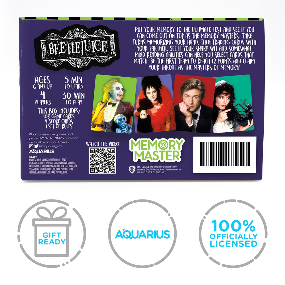 AQUARIUS Rick & Morty Memory Master official license sticker authenticating merchandise