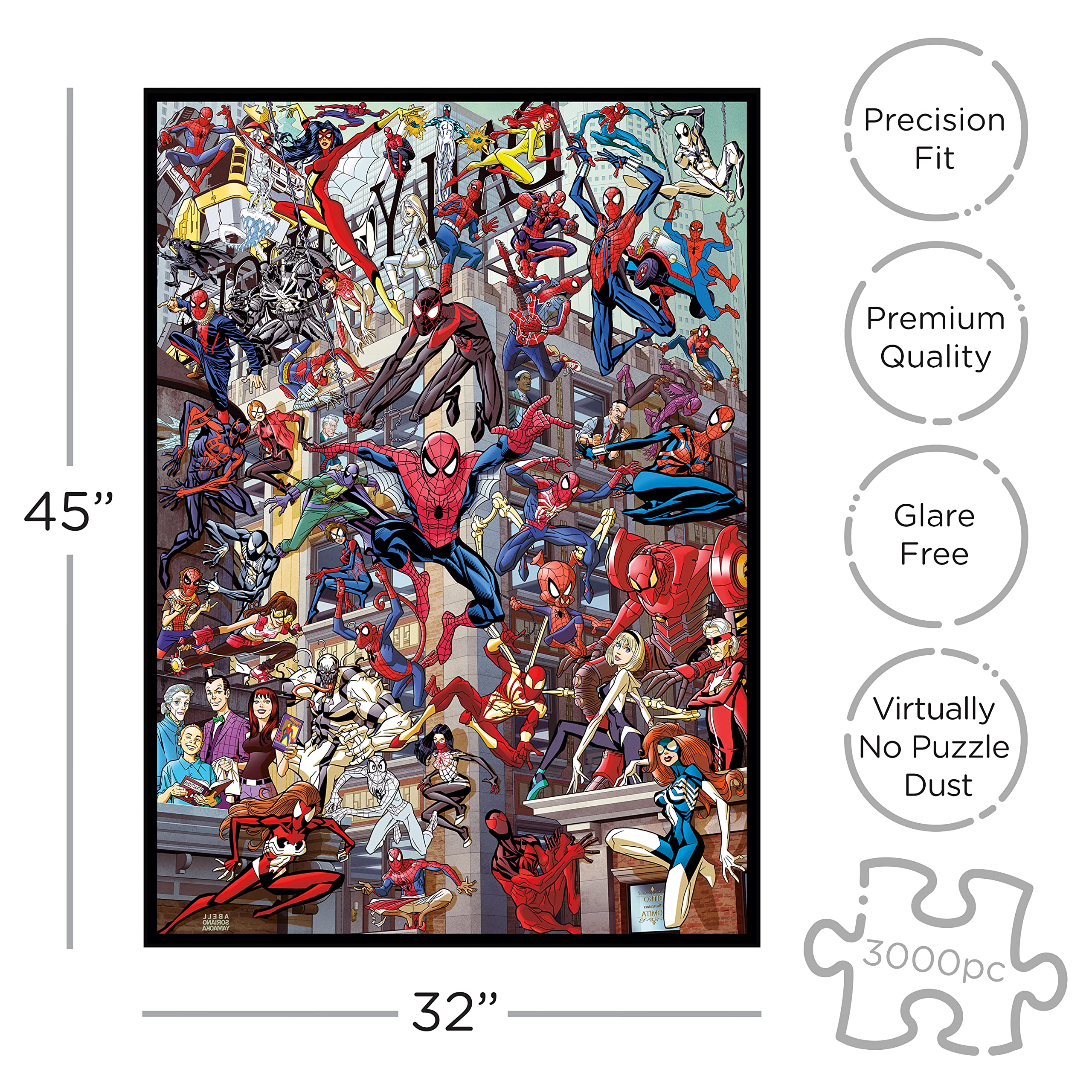 AQUARIUS 3000-piece puzzle pieces bag ready for assembly