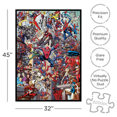 AQUARIUS 3000-piece puzzle pieces bag ready for assembly