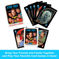 Aquarius Star Trek Original Series playing cards back highlighting themed artwork for collectibility