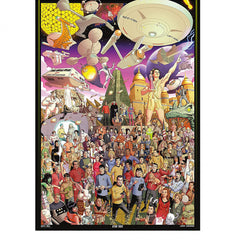 AQUARIUS Star Trek Puzzle 3000-piece image showcases a complex, engaging scene.
