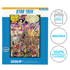 AQUARIUS Star Trek Puzzle dust-minimized design keeps work area tidy.