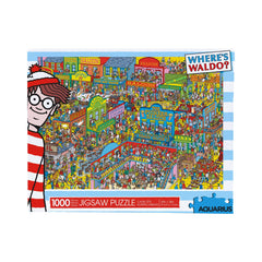 Aquarius Where's Waldo Wild West puzzle cover image with glare-free finish for easy viewing