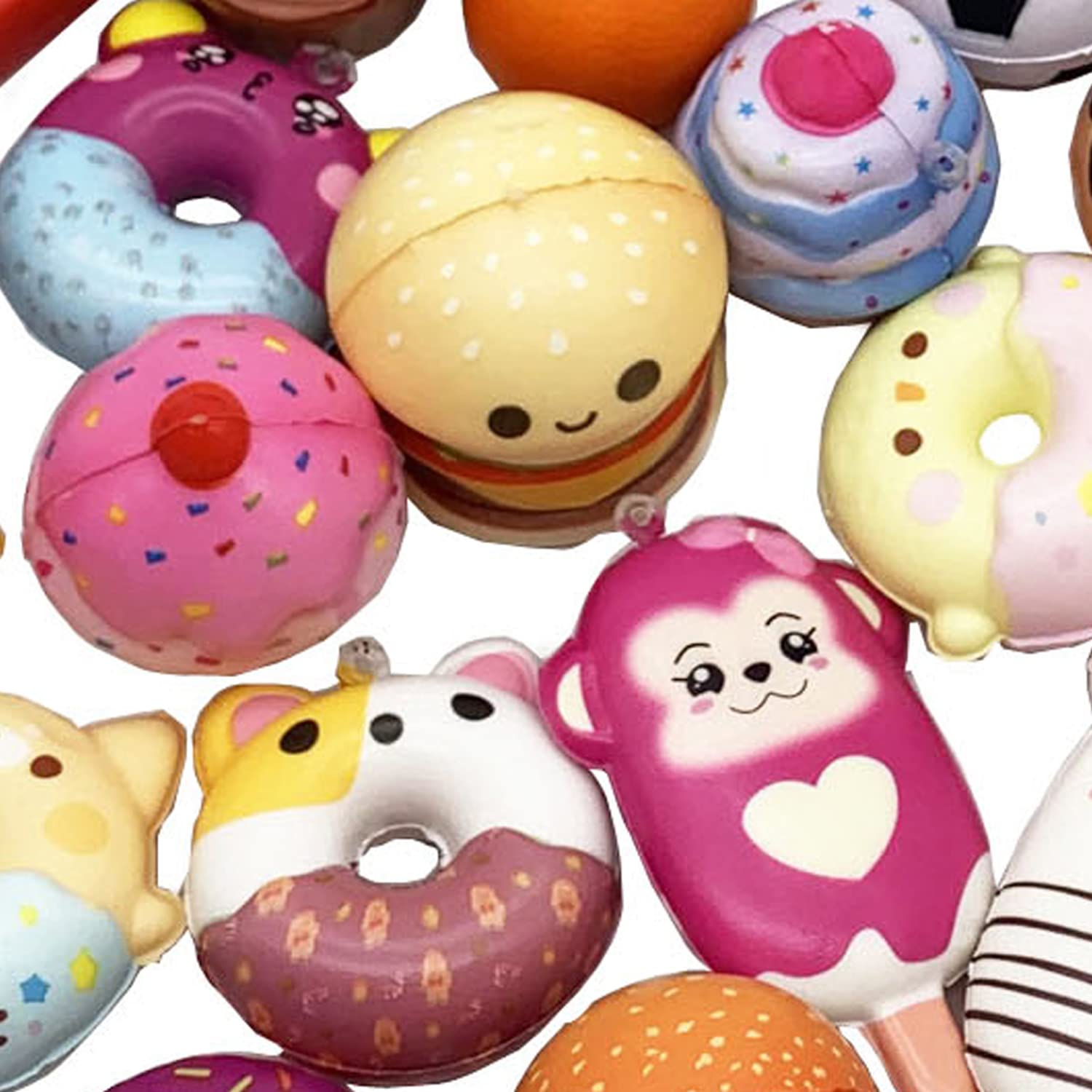 Aqueens soft PU squishies boast smooth-skin touch and safe materials