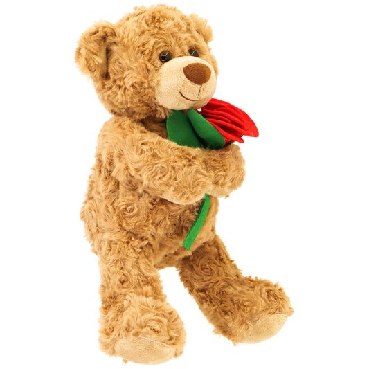 Aqushymallow Cow teddy with heart motif, ideal for anniversaries.