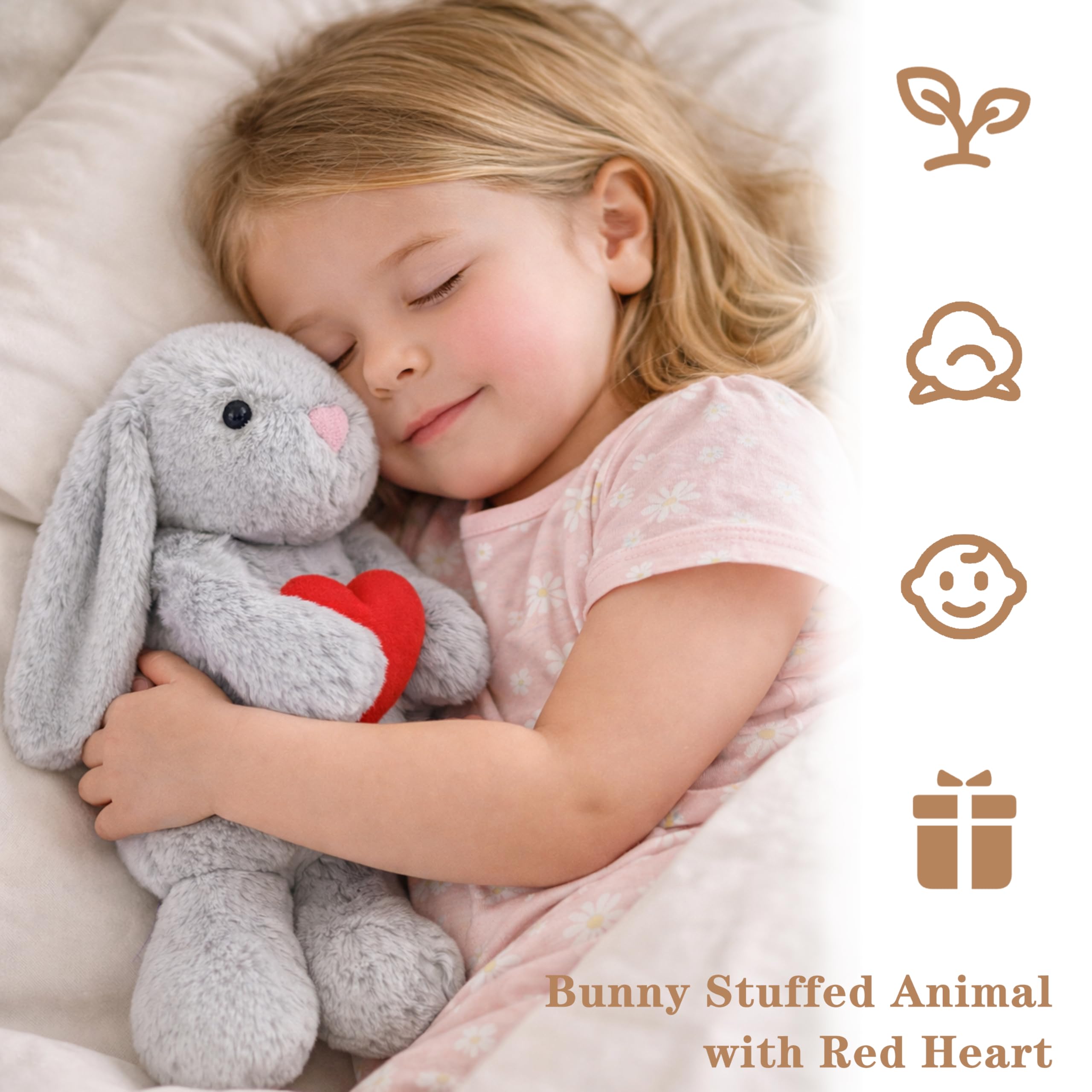 Aqushymallow Cow Valentine gift bunny for love and warmth.
